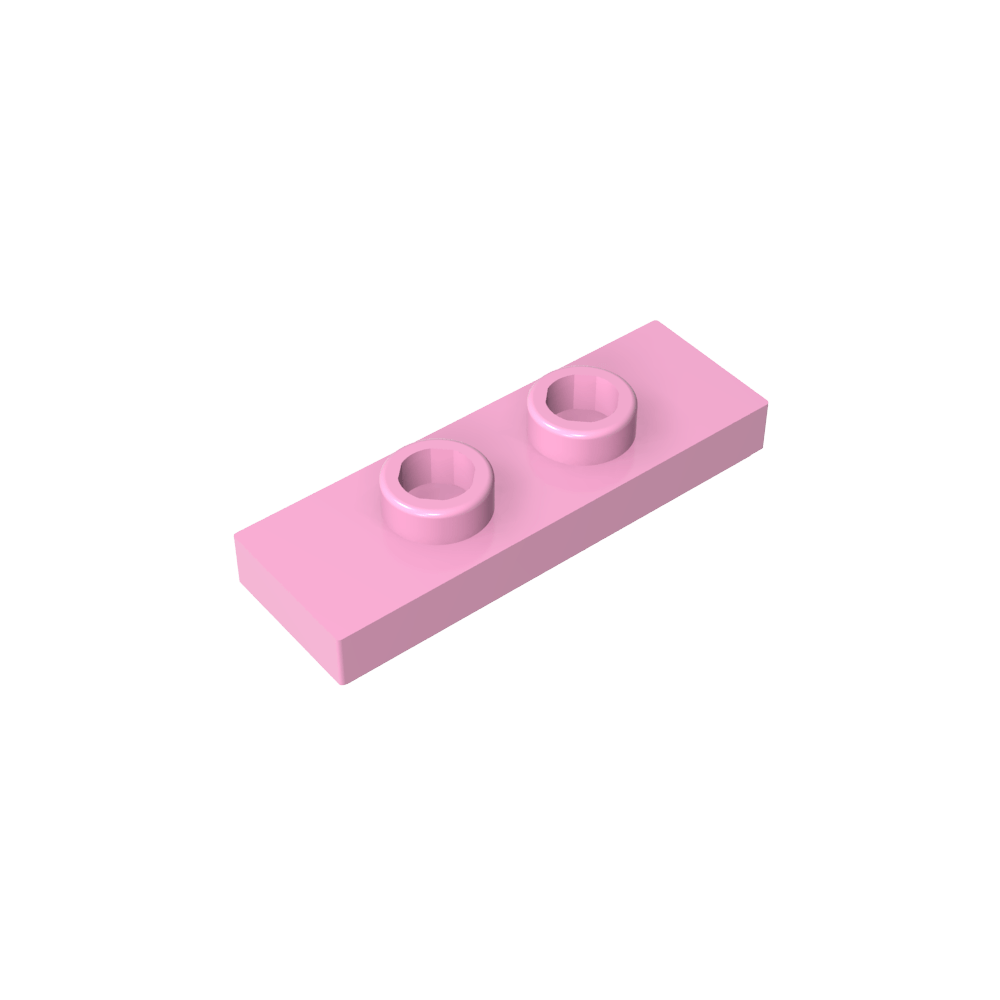 Placa especial 1 x 3 con 2 pernos con ranura y soporte interior para pernos (puente)-MyGobricksEs