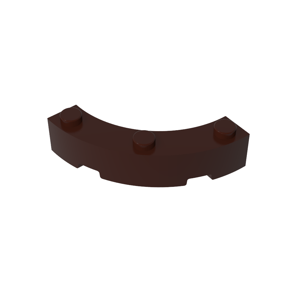 Ladrillo de esquina redonda de 4 x 4 Macaroni de ancho con 3 montantes-MyGobricksEs