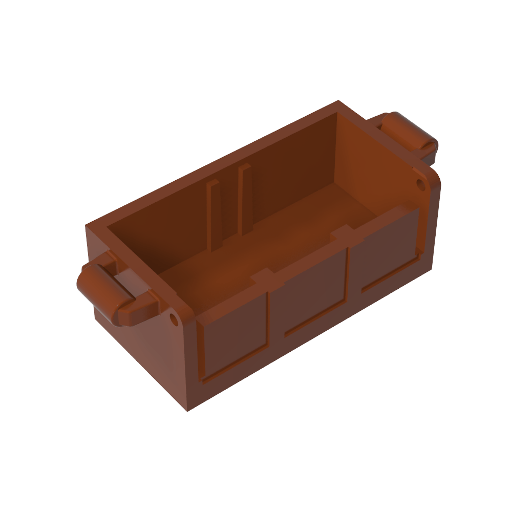 Fondo de cofre del tesoro con ranuras traseras-MyGobricksEs