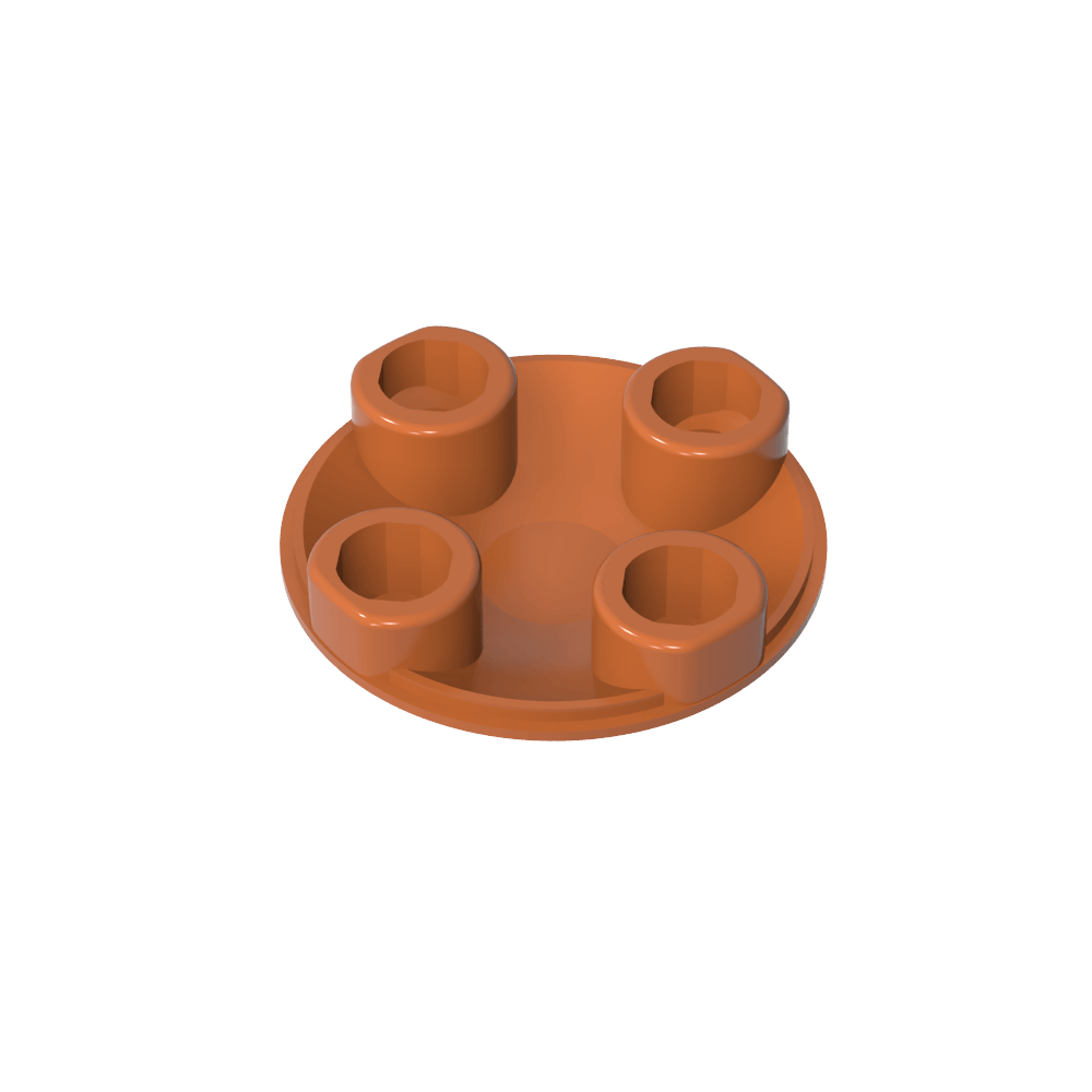 Plato redondo 2 x 2 con fondo redondeado [Boat Stud]-MyGobricksEs