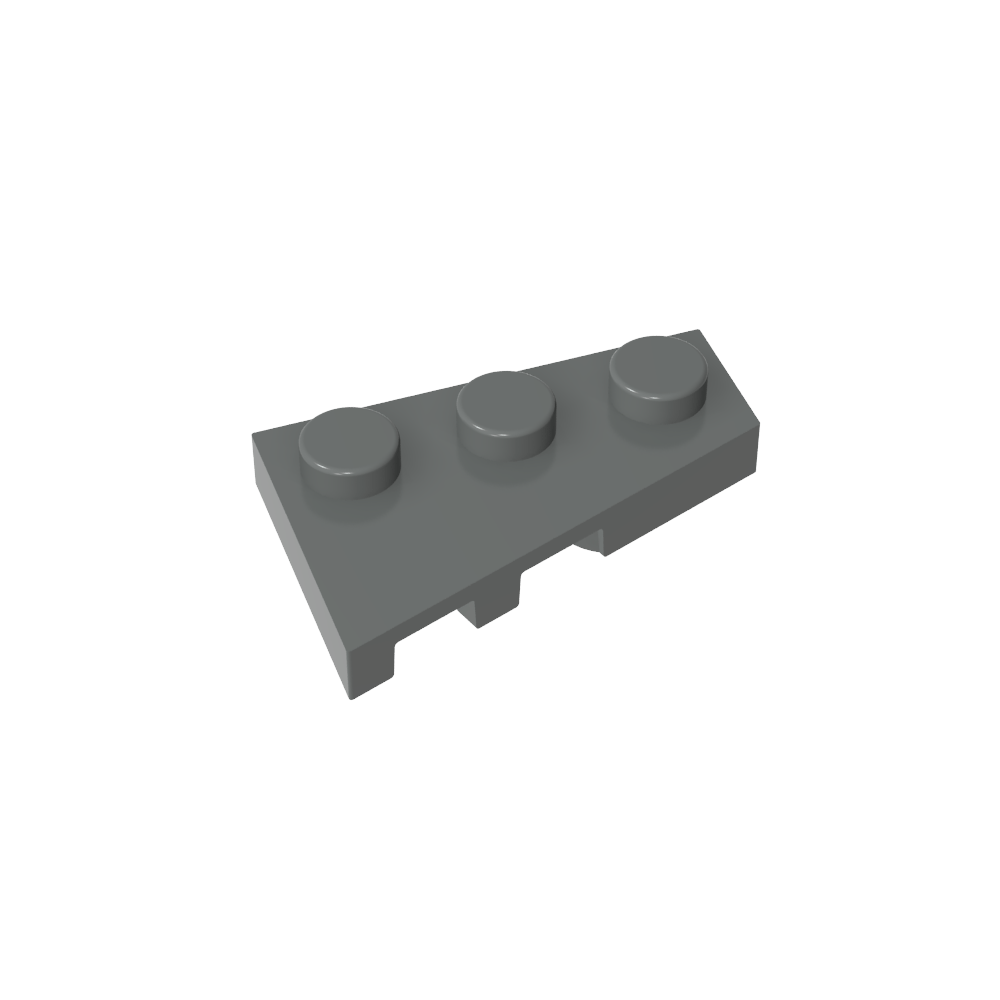 Placa de cuña 3 x 2 derecha-MyGobricksEs