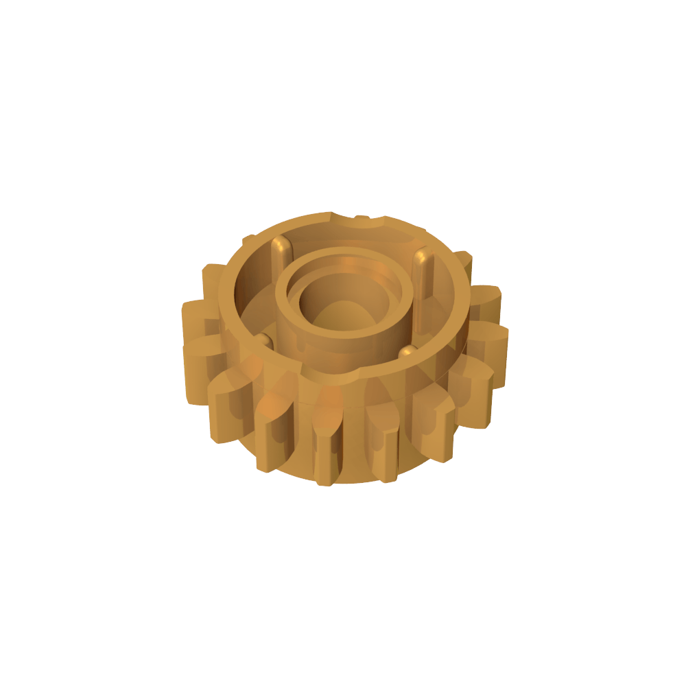 Engranaje Technic de 16 dientes con embrague en ambos lados-MyGobricksEs