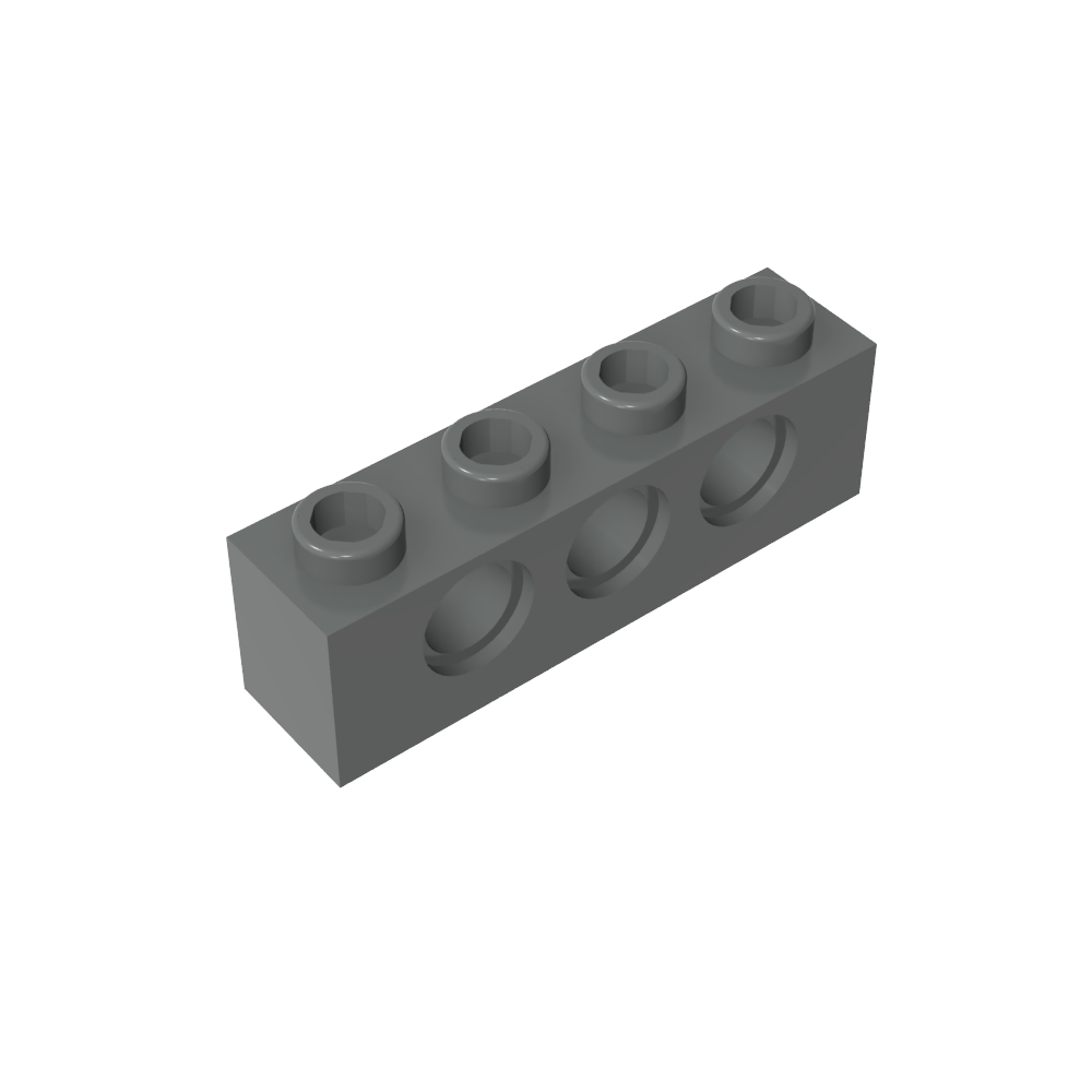 Ladrillo técnico 1 x 4 [3 agujeros]-MyGobricksEs