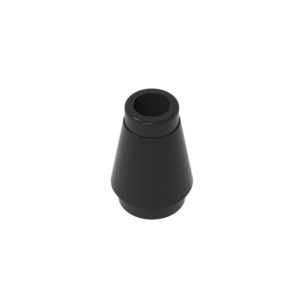 Cono 1 x 1 [Sin ranura superior]-MyGobricksEs