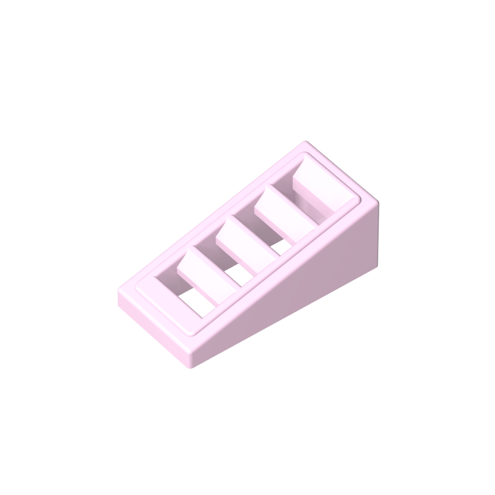 Pendiente 18° 2 x 1 x 2/3 con 4 ranuras-MyGobricksEs