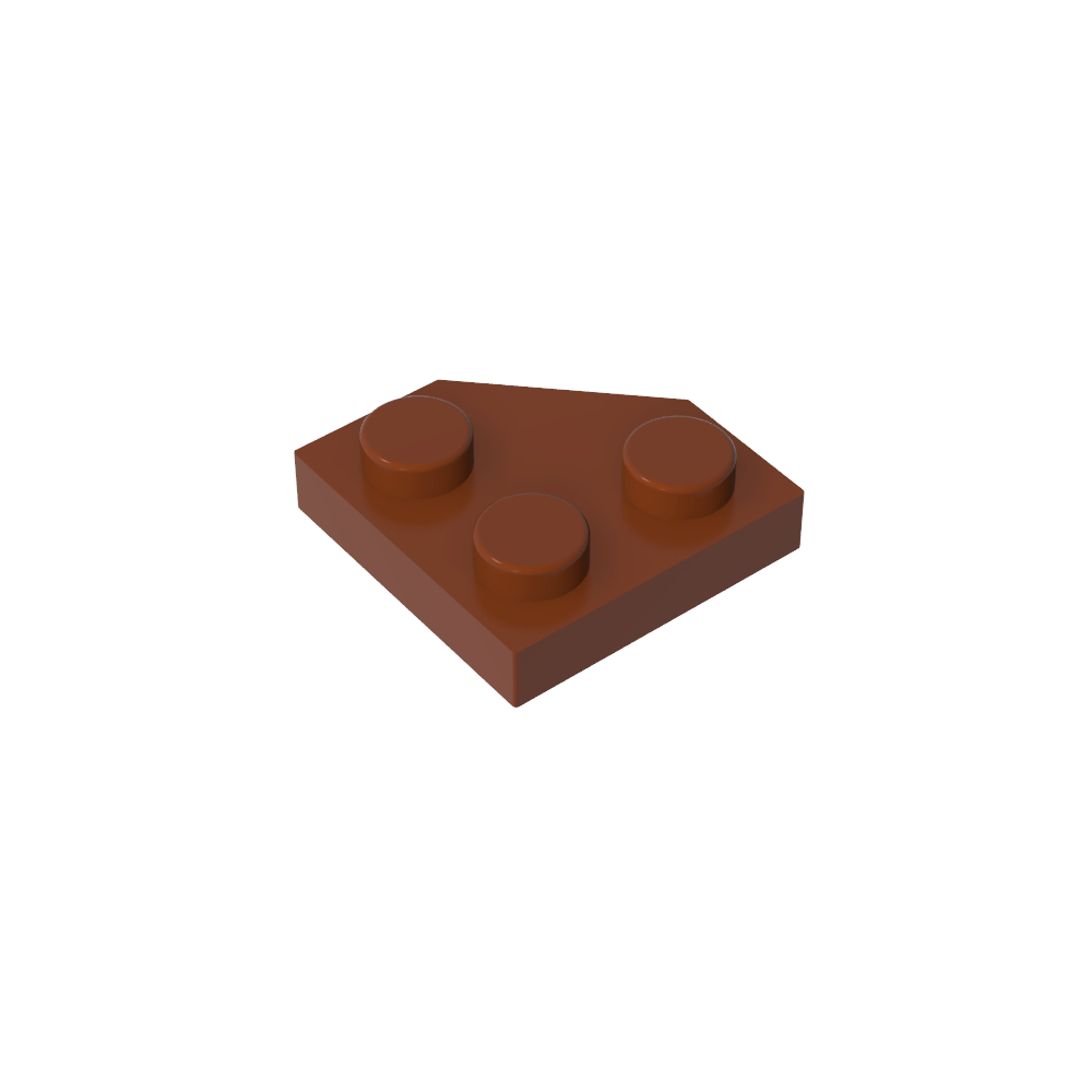 Placa de cuña de 2 x 2 con esquinas cortadas-MyGobricksEs