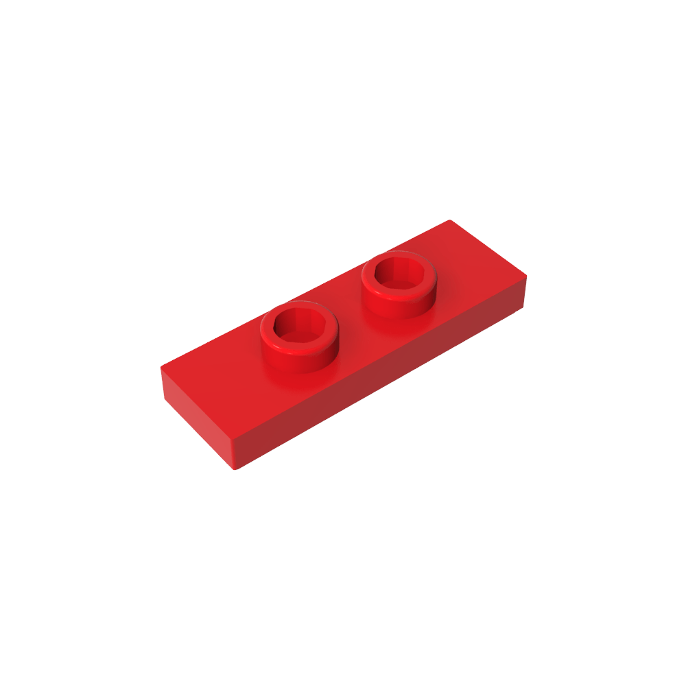 Placa especial 1 x 3 con 2 pernos con ranura y soporte interior para pernos (puente)-MyGobricksEs