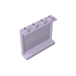 Panel 1 x 4 x 3 [Soportes laterales/Montantes huecos]-MyGobricksEs