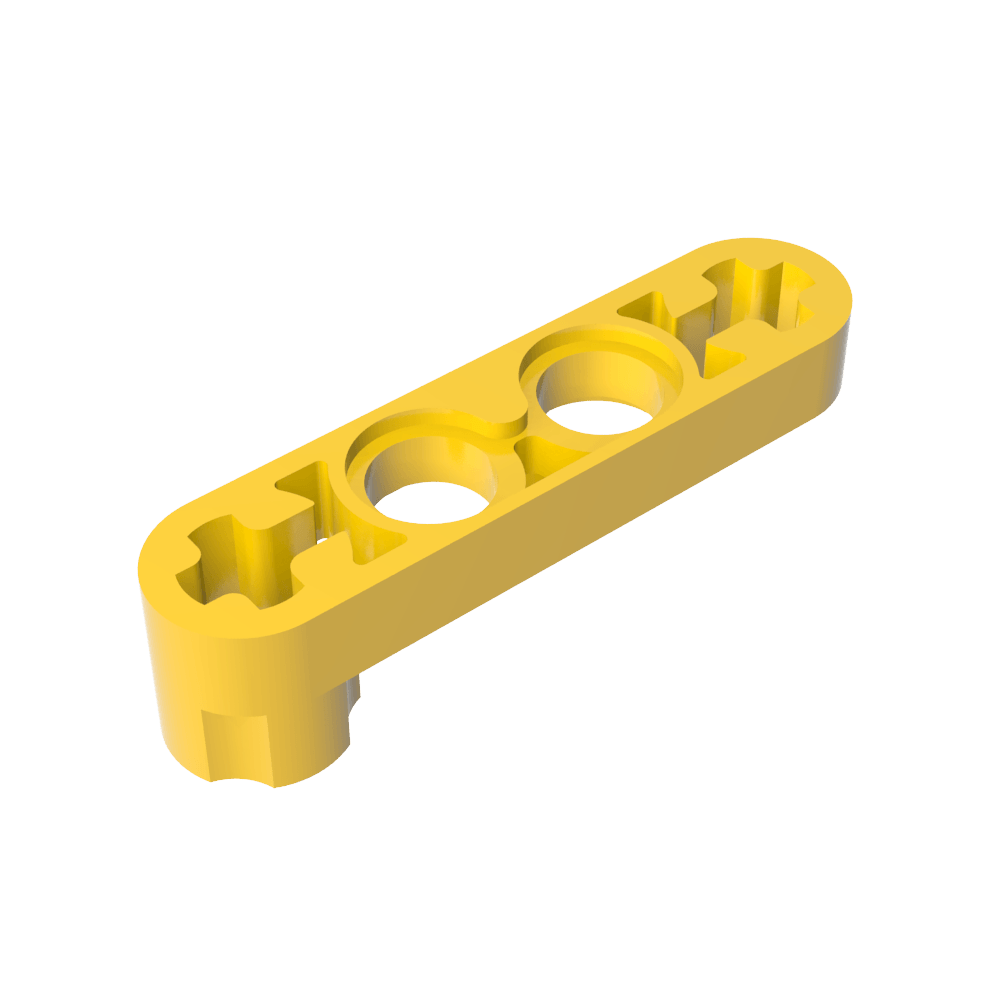 Viga técnica 1 x 4 delgada con conector de perno-MyGobricksEs