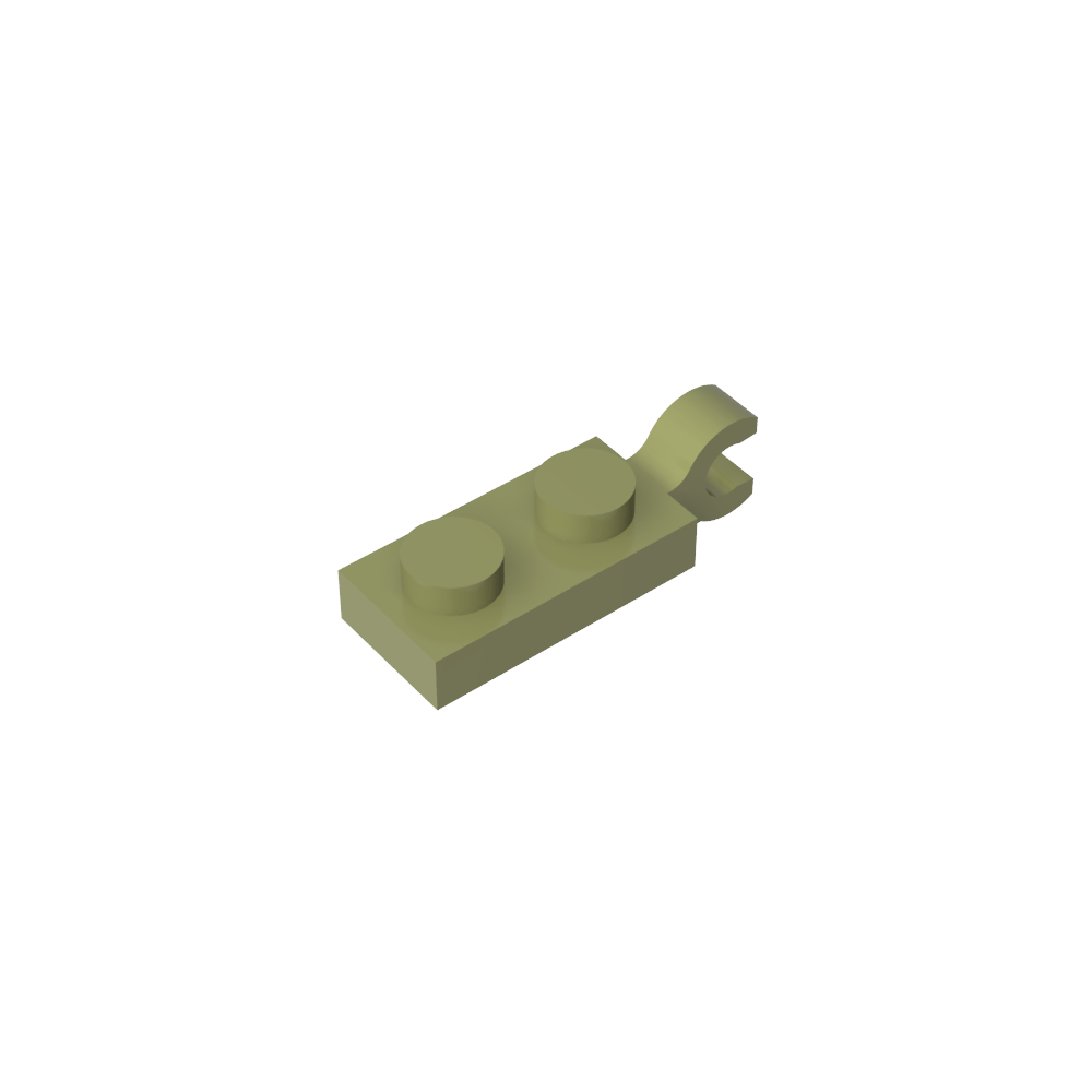 Placa Especial 1 x 2 con Clip Horizontal en el Extremo-MyGobricksEs