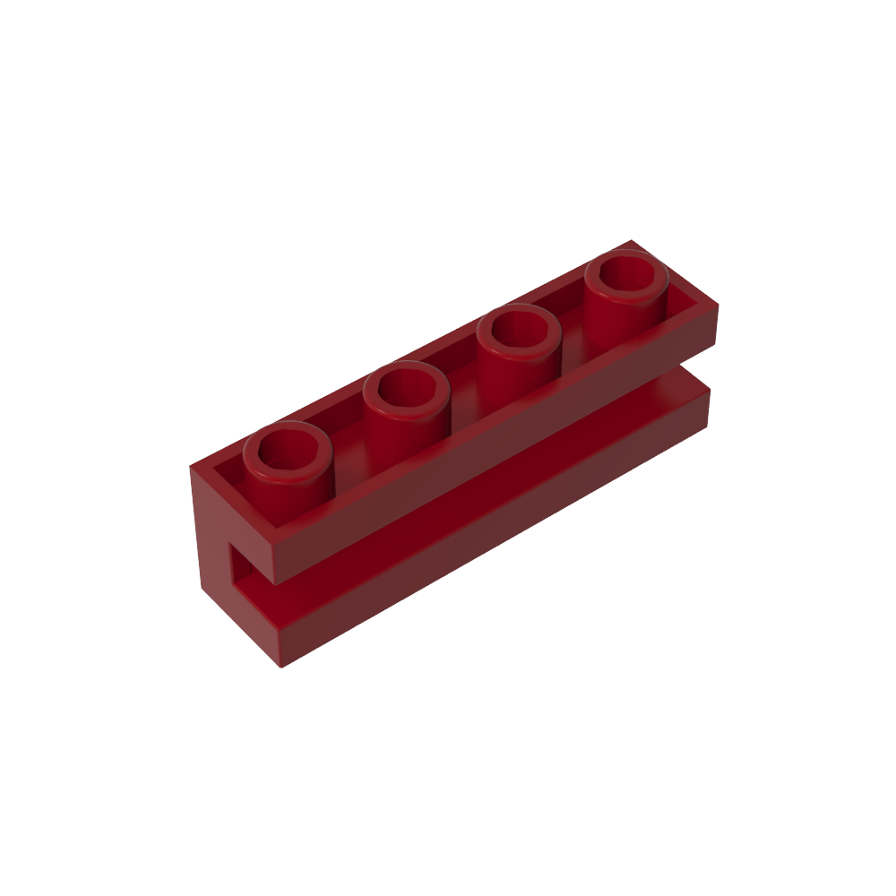 Ladrillo Especial 1 x 4 con Ranura-MyGobricksEs