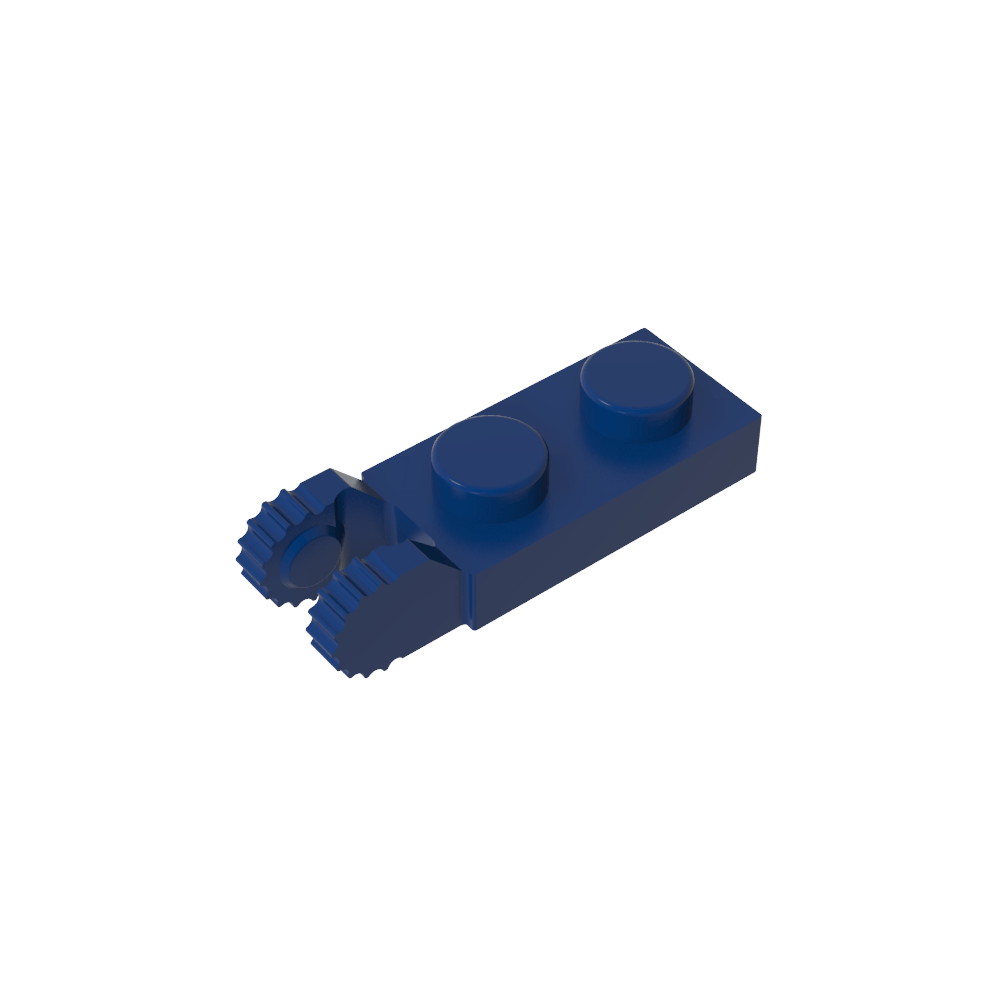 Placa de bisagra 1 x 2 con bloqueo con 2 dedos en el extremo, con ranura-MyGobricksEs
