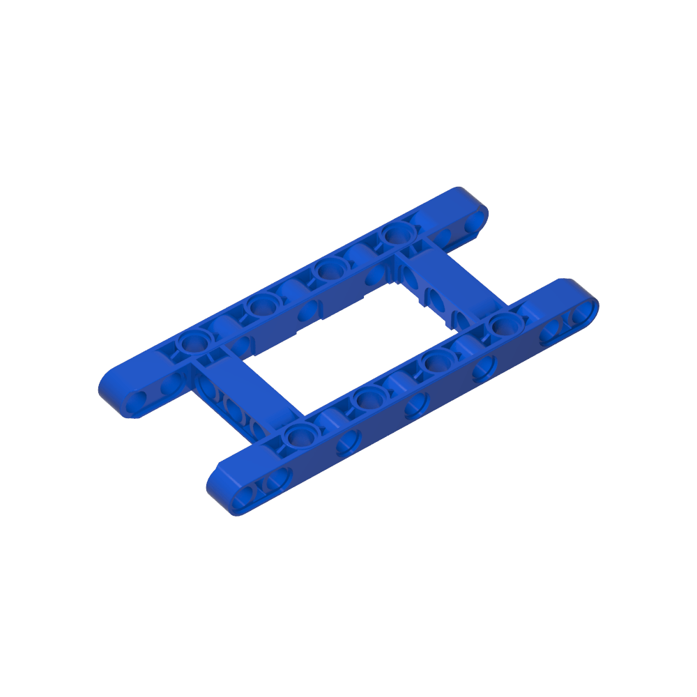 Viga técnica de 5 x 11 con marco de centro abierto grueso-MyGobricksEs