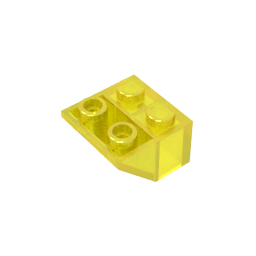 Pendiente invertida de 45° 2 x 2 [Pasador inferior ovoide, orificios para pernos del tamaño de una barra]-MyGobricksEs