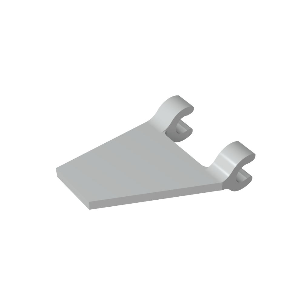 Bandera trapezoidal 2 x 2 con 2 clips [clips en U gruesos]-MyGobricksEs