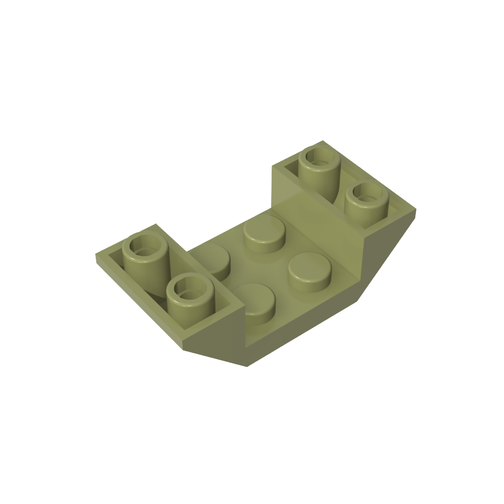 Pendiente Invertida 45° 4 x 2 Doble-MyGobricksEs