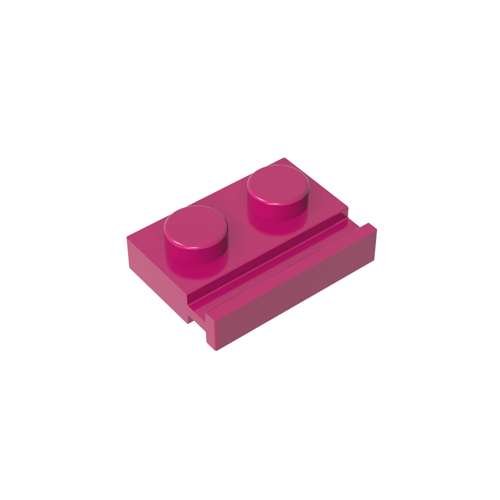 Placa Especial 1 x 2 con Riel para Puerta-MyGobricksEs