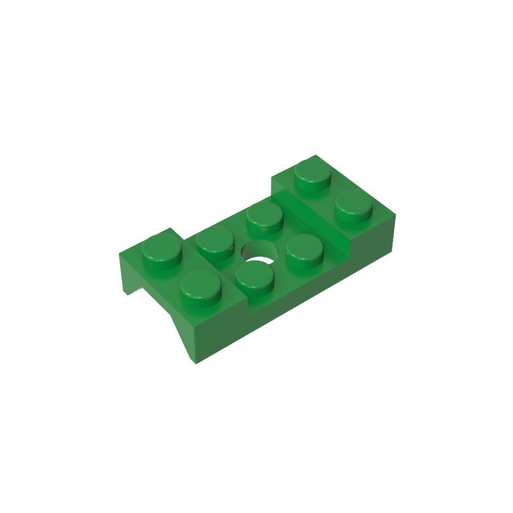 Paso de rueda, guardabarros 2 x 4 tachonado con orificio-MyGobricksEs