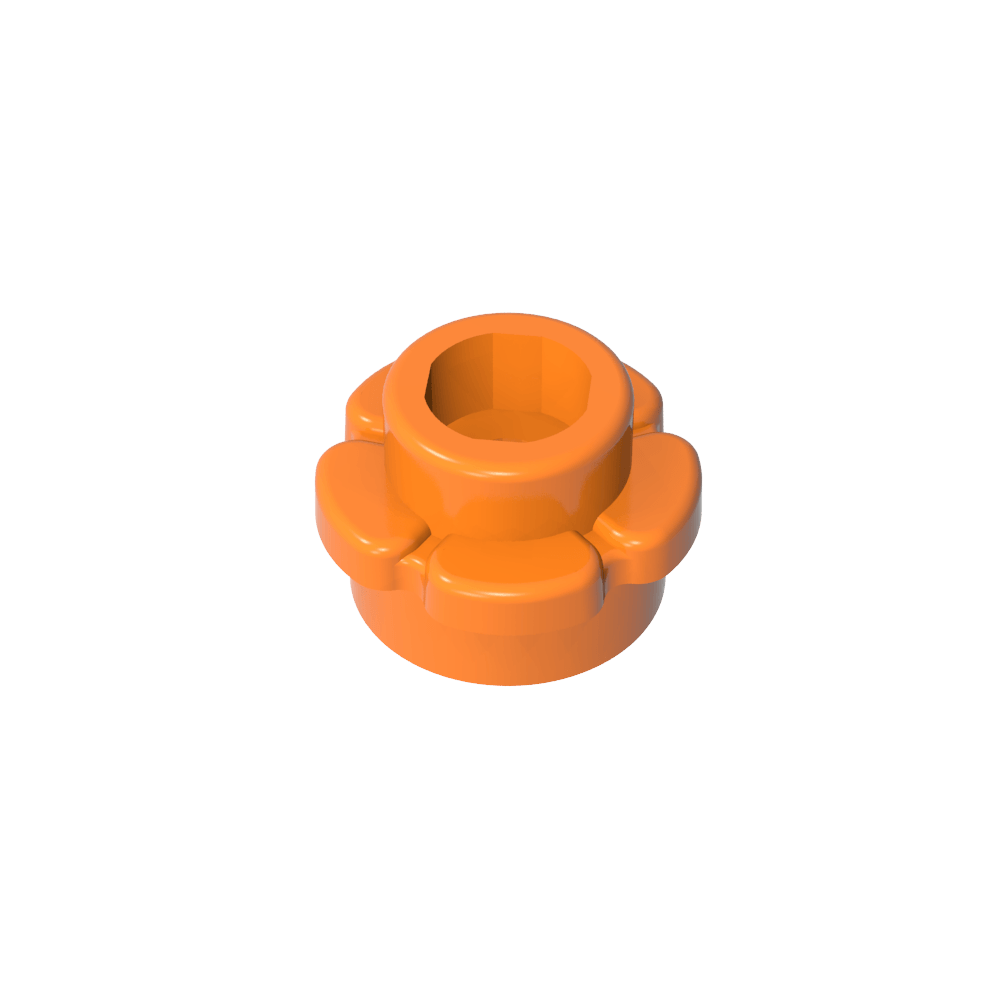 Planta, Flor, Plato Redondo 1 x 1 con 5 Pétalos-MyGobricksEs