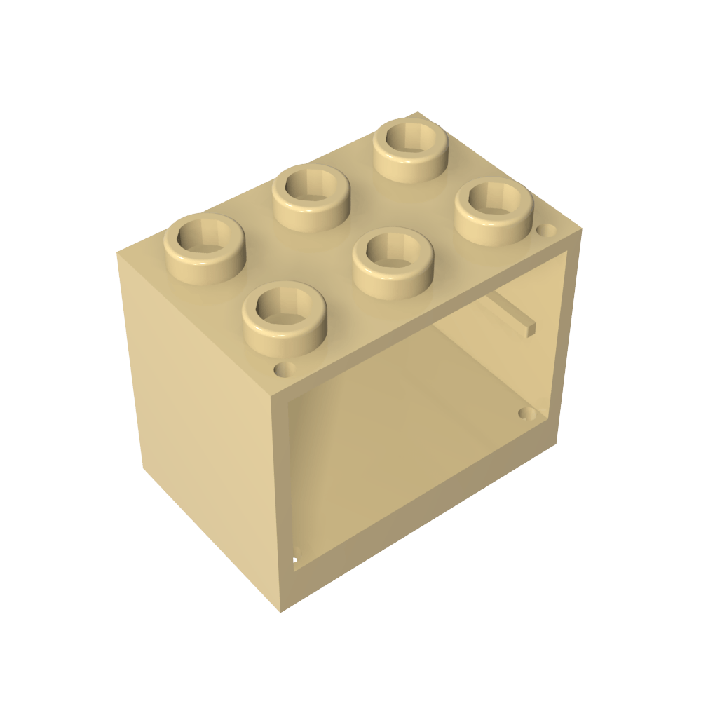 Armario 2 x 3 x 2 con montantes macizos-MyGobricksEs