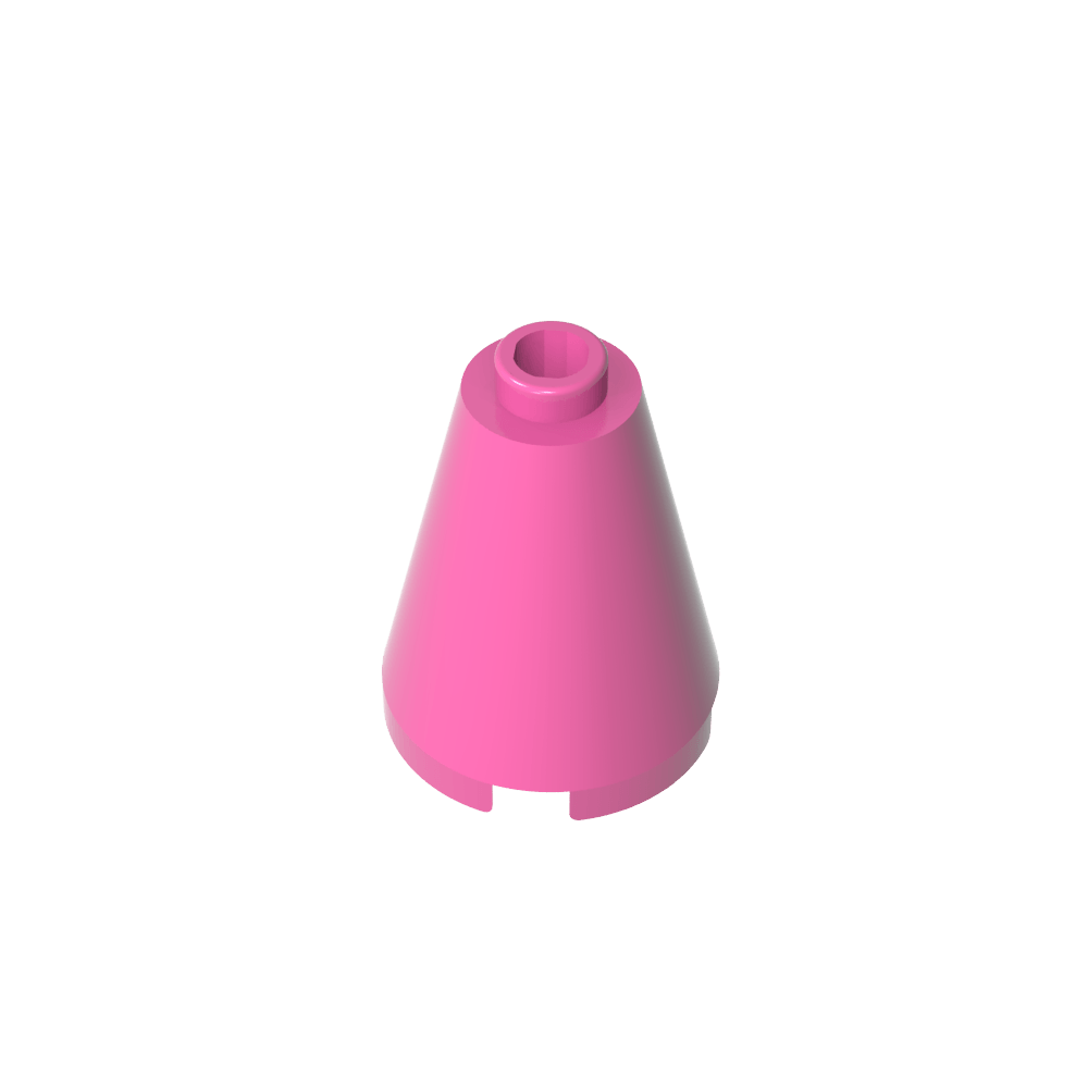 Cono 2 x 2 x 2 con perno abierto bloqueado-MyGobricksEs
