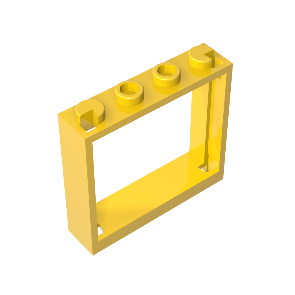 Ventana 1 x 4 x 3 sin pestañas de persiana-MyGobricksEs