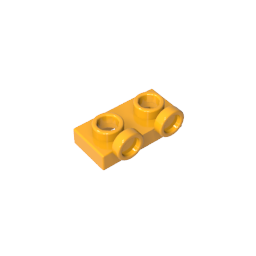 Placa, Modificada 1 x 2 con 2 puntos salientes Invertida-MyGobricksEs