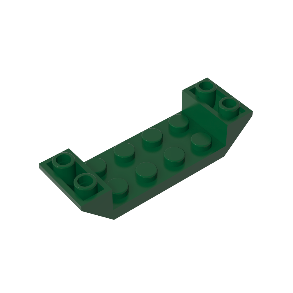 Pendiente invertida 45° 6 x 2 Doble con recorte 2 x 4-MyGobricksEs