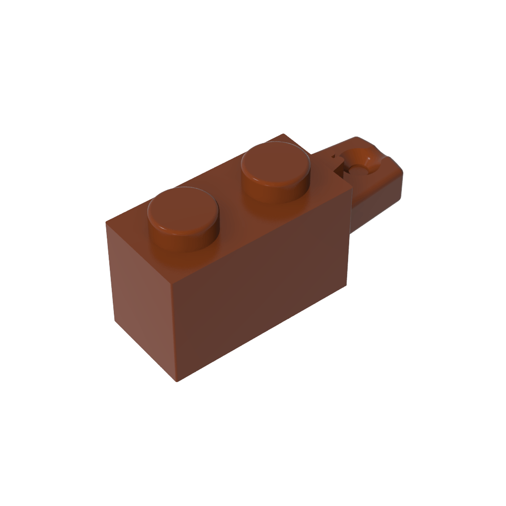 Bisagra de ladrillo 1 x 2 con bloqueo de 1 dedo en el extremo horizontal-MyGobricksEs
