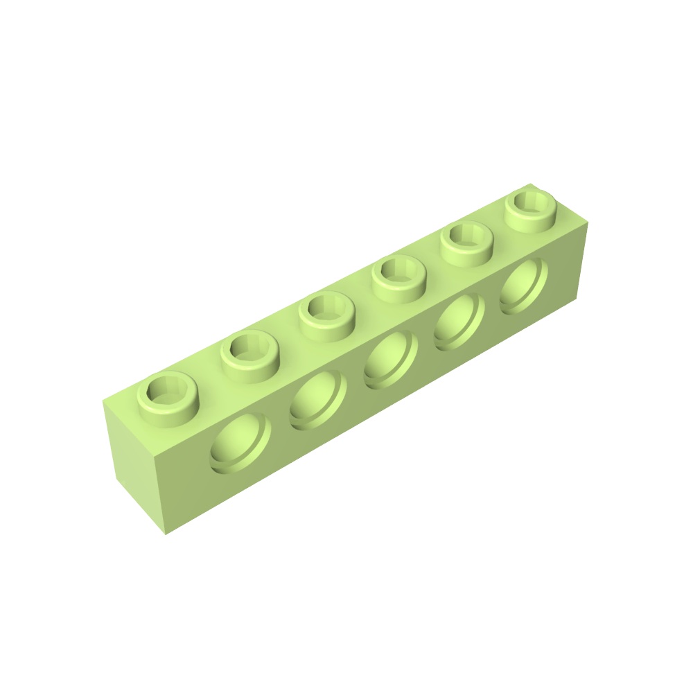 Ladrillo técnico 1 x 6 [5 agujeros]-MyGobricksEs