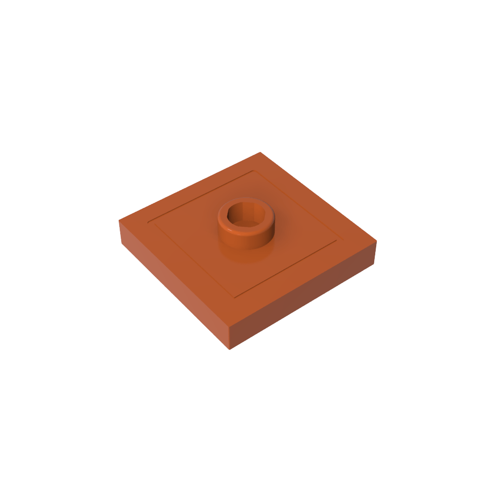Placa especial 2 x 2 con ranura y perno central (puente)-MyGobricksEs
