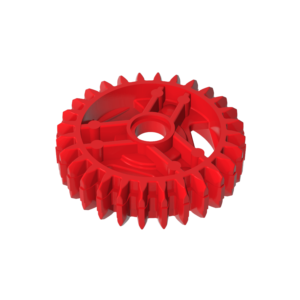 Engranaje diferencial: 28 dientes con orificio de eje redondo-MyGobricksEs