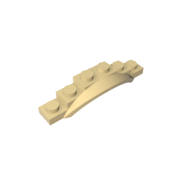 Paso de rueda, guardabarros, 1 1/2 x 6 x 1 [Arco extendido]-MyGobricksEs