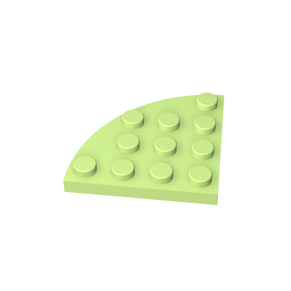 Placa de esquina redonda 4 x 4-MyGobricksEs