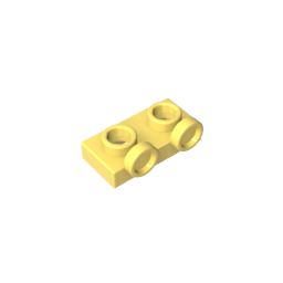 Placa, Modificada 1 x 2 con 2 puntos salientes Invertida-MyGobricksEs