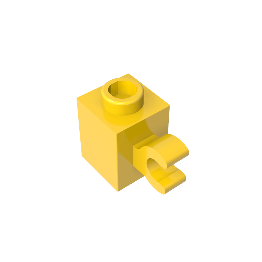 Ladrillo Especial 1 x 1 con Clip Horizontal-MyGobricksEs