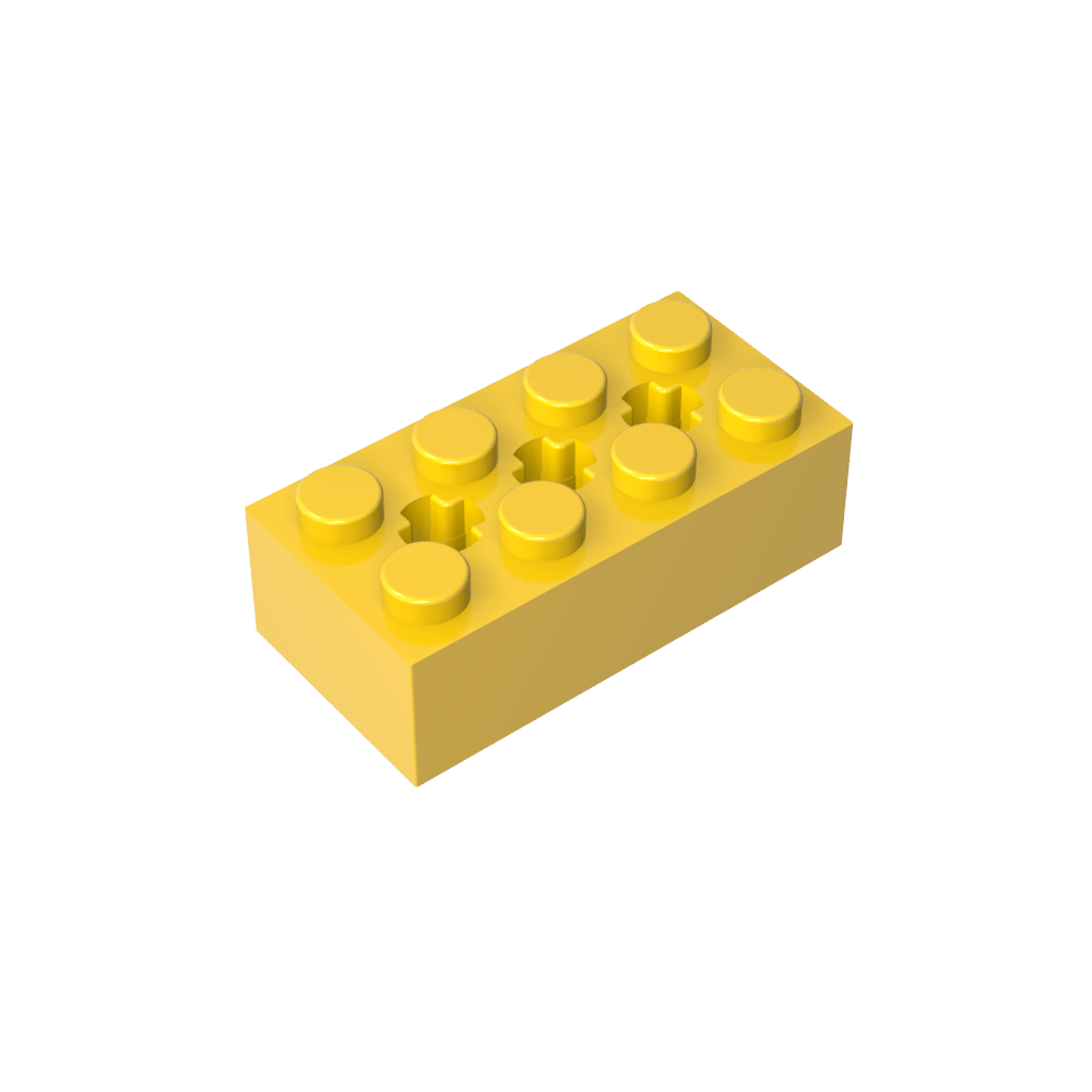 Ladrillo especial 2 x 4 con 3 agujeros para ejes-MyGobricksEs