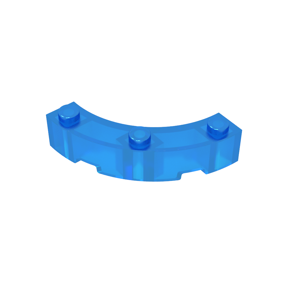 Ladrillo de esquina redonda de 4 x 4 Macaroni de ancho con 3 montantes-MyGobricksEs