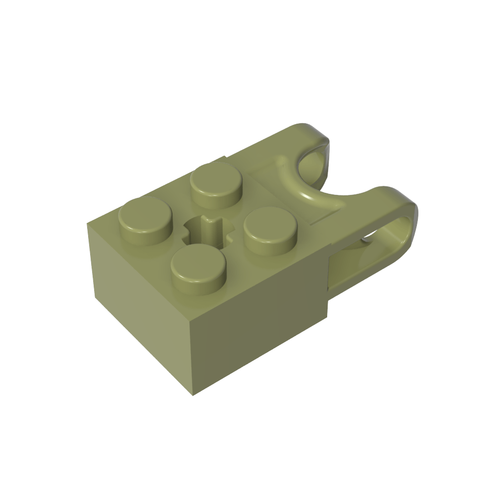 Technic Brick Special 2 x 2 con receptáculo de bola ancho y orificio para eje-MyGobricksEs