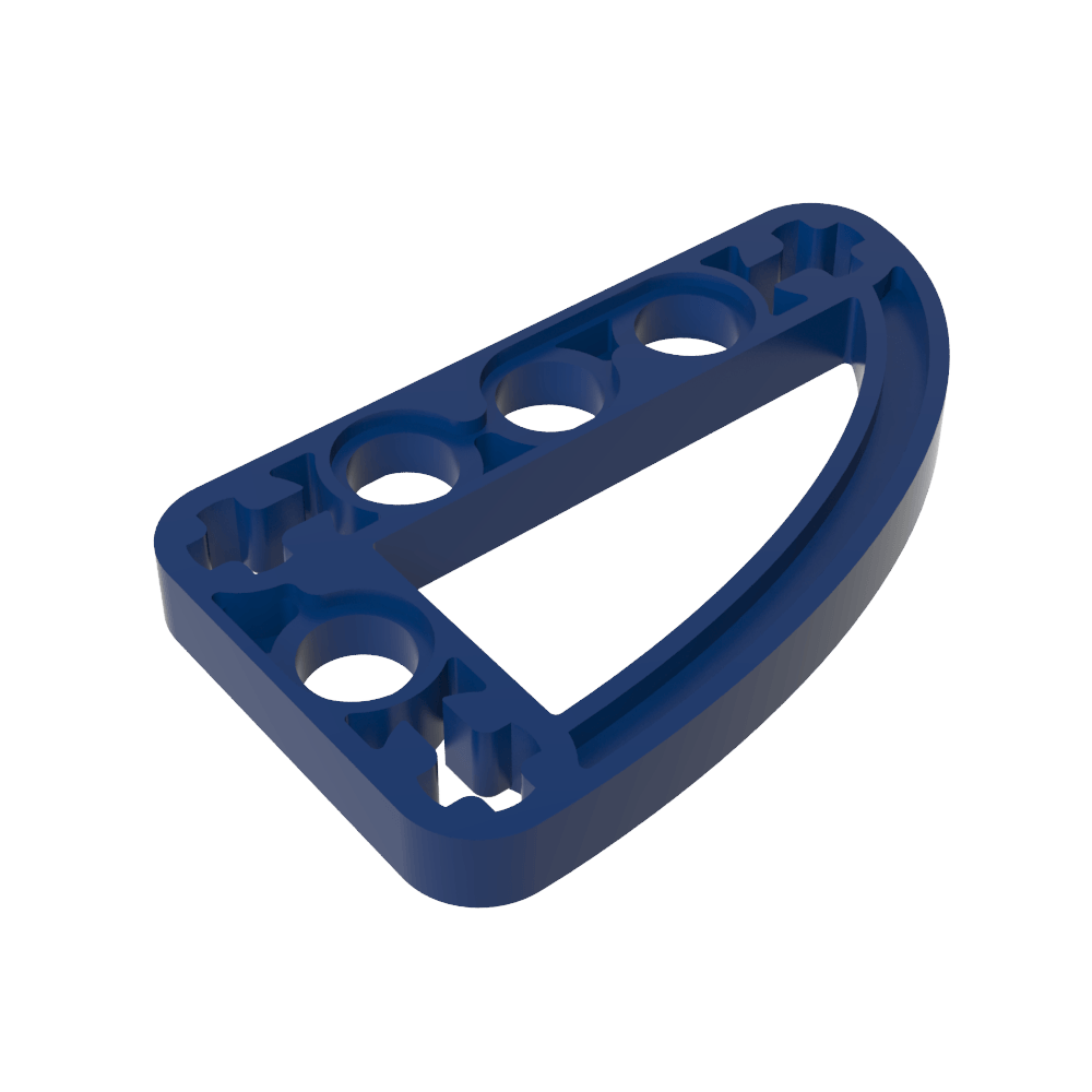 Viga técnica 3 x 5 en forma de L con un cuarto de elipse delgado-MyGobricksEs