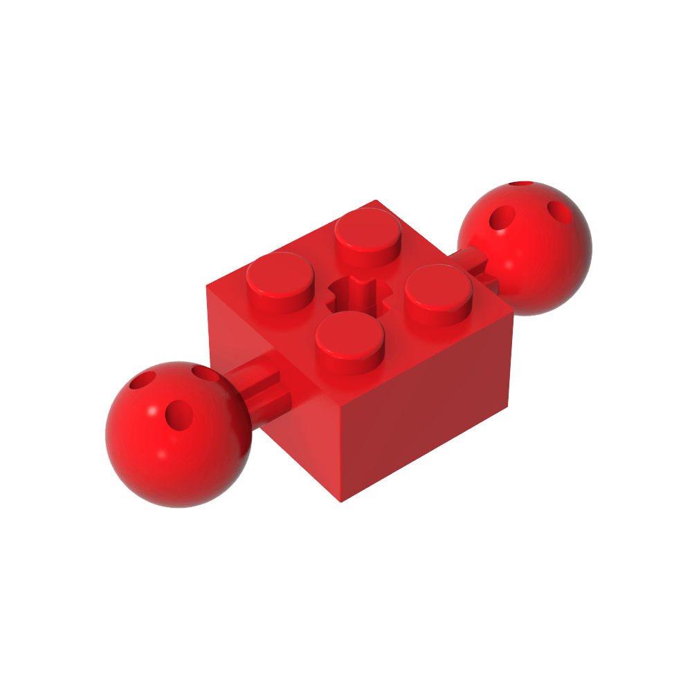 Technic Brick Special 2 x 2 con bolas de 10,2 mm con agujeros y agujero para eje-MyGobricksEs