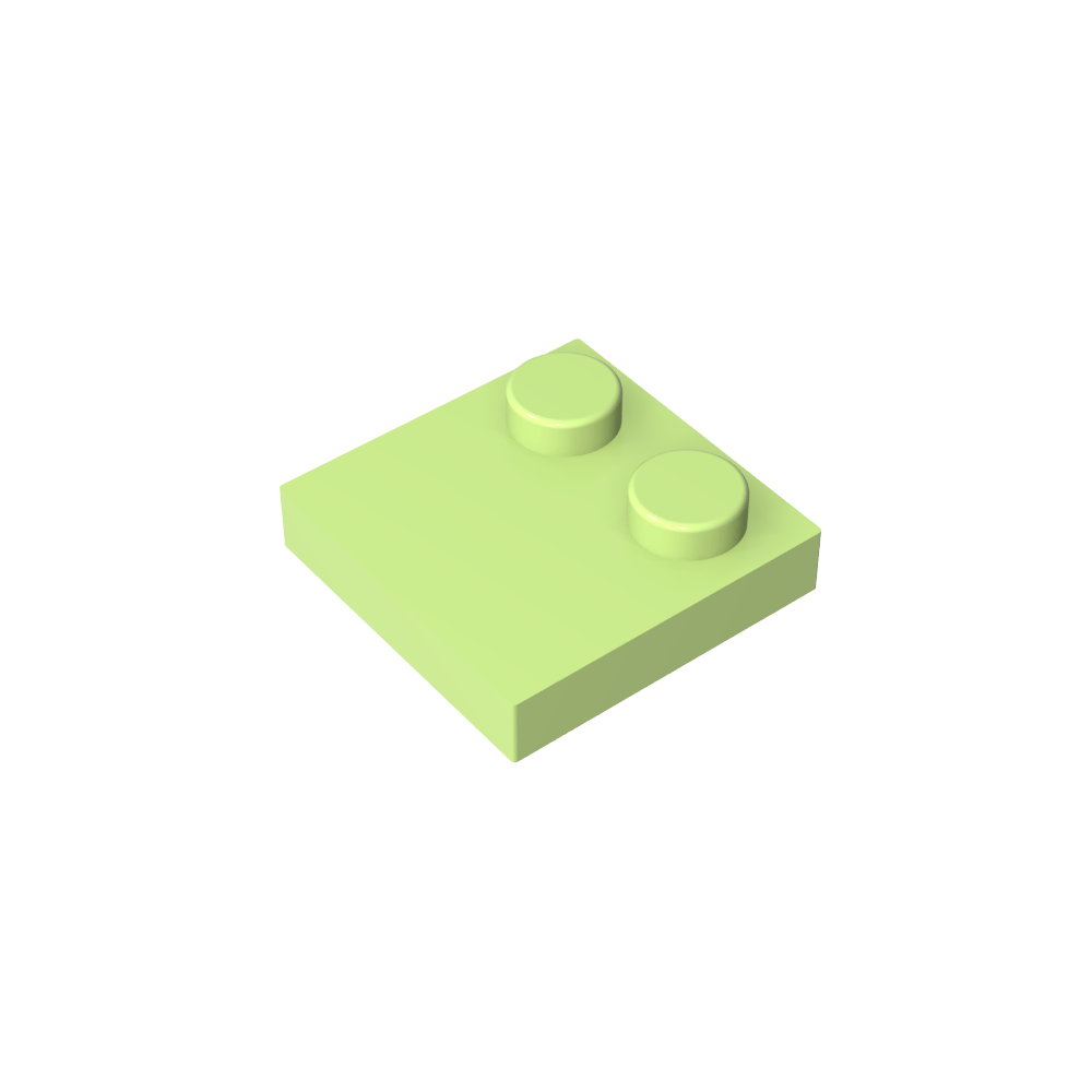 Placa Especial 2 x 2 con Solo 2 tacos-MyGobricksEs