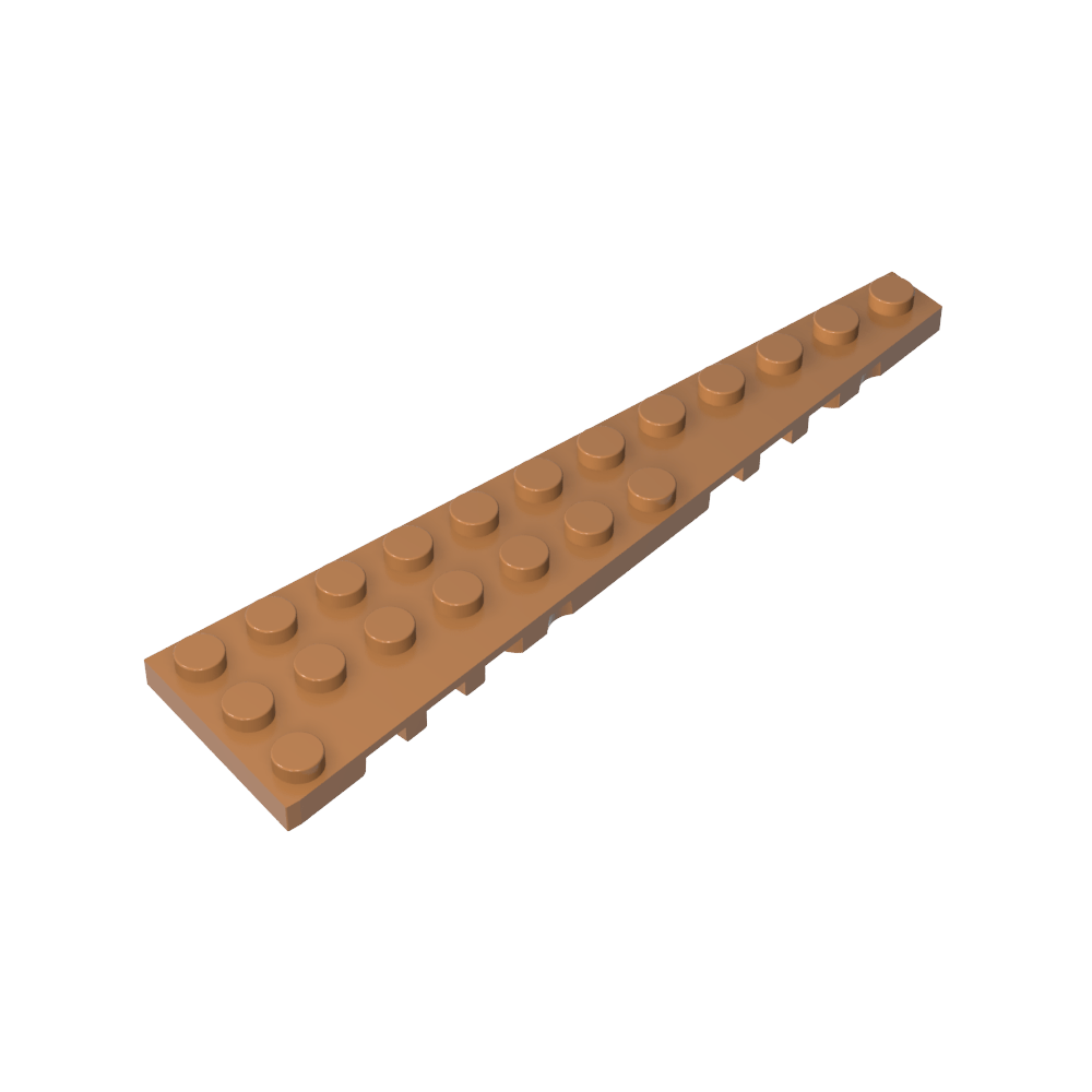 Placa de cuña 12 x 3 izquierda-MyGobricksEs