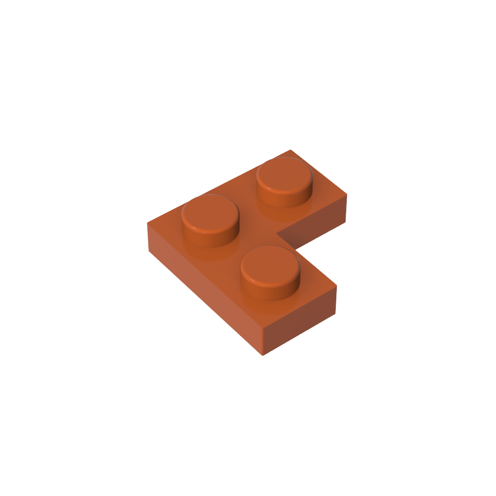 Placa 2 x 2 Esquina-MyGobricksEs