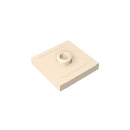 Placa especial 2 x 2 con ranura y perno central (puente)-MyGobricksEs