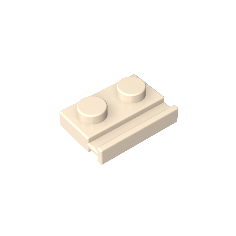 Placa Especial 1 x 2 con Riel para Puerta-MyGobricksEs