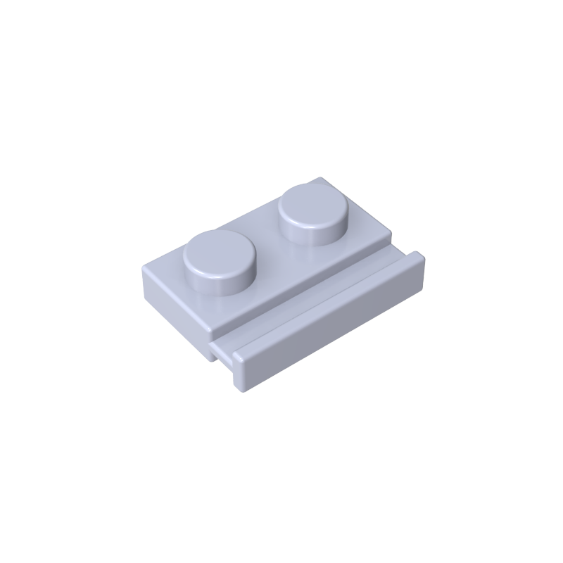 Placa Especial 1 x 2 con Riel para Puerta-MyGobricksEs
