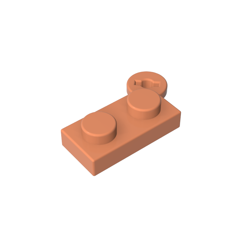 Placa de bisagra 1x2 (derecha)
