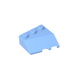 Cuña 3 x 3 inclinada a la izquierda-MyGobricksEs