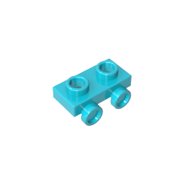 Placa modificada 1 x 2 con 2 puntos salientes-MyGobricksEs